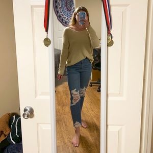 Sweaters - Open back cream sweater Sweaters - Open back cream sweater